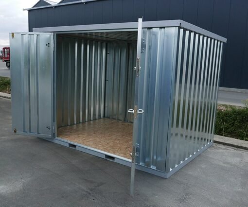 CONTENEUR DÉMONTABLE 4 X 2 Mètres – Avec Double Porte Sur Le Côté 4 Mètres (Grand Côté) – Image 4